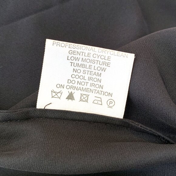 Tory Burch Black 100% Silk Margaret Sleeveless Top ✨🖤🌺🤩 - Picture 5 of 6